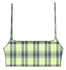 fp movement - Tighten Up Printed Bra - Vapor Lime Plaid