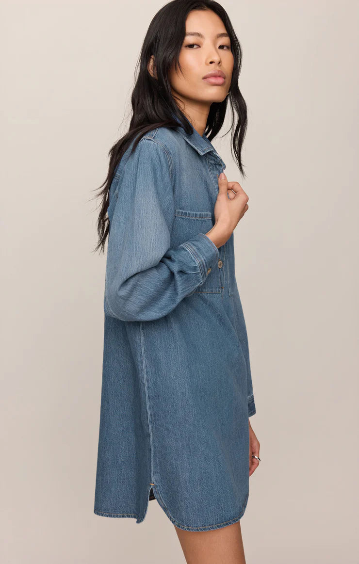 Z Supply Lucie Denim Shirt Dress