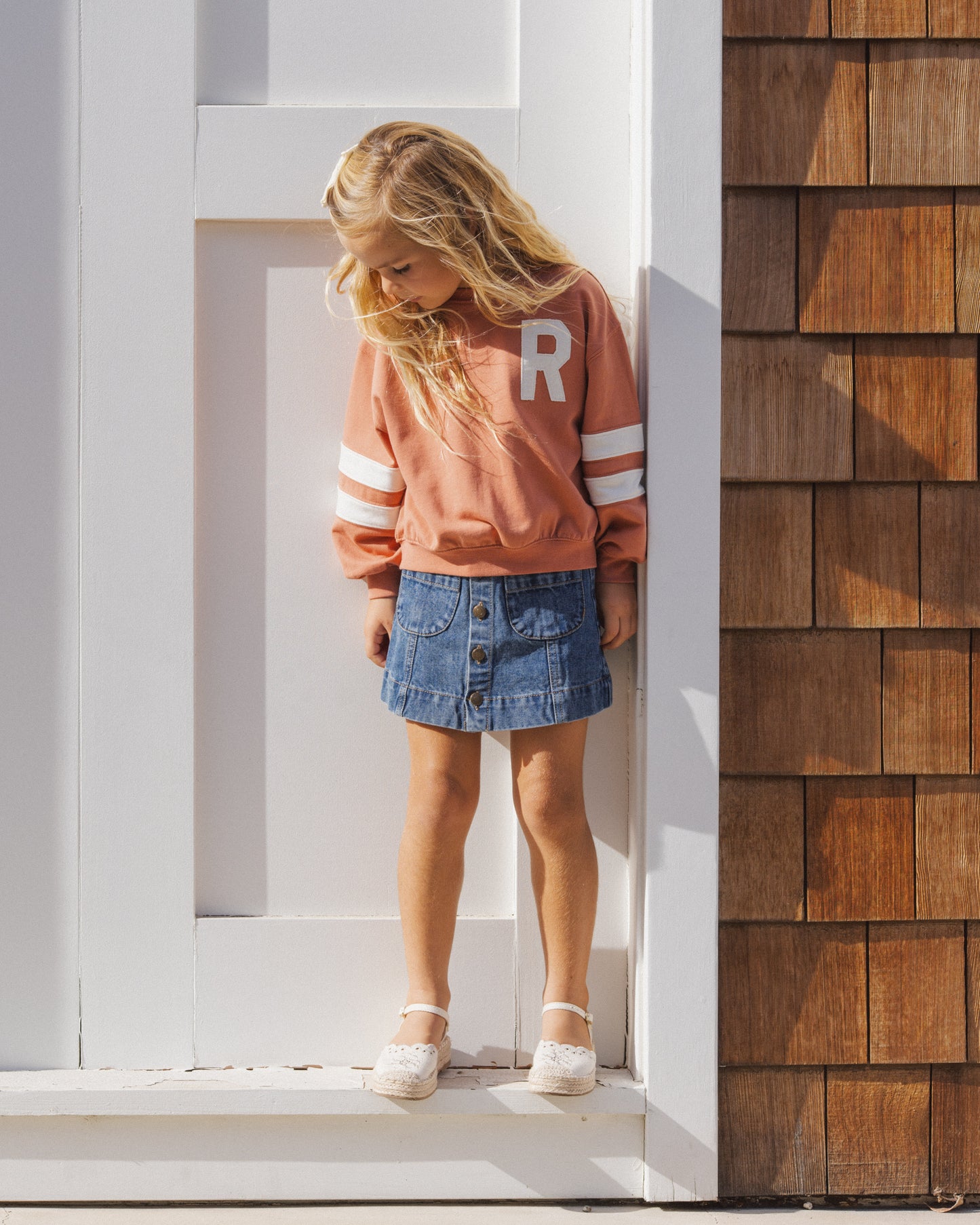 RYLEE + CRU PIER SWEATSHIRT - POPPY