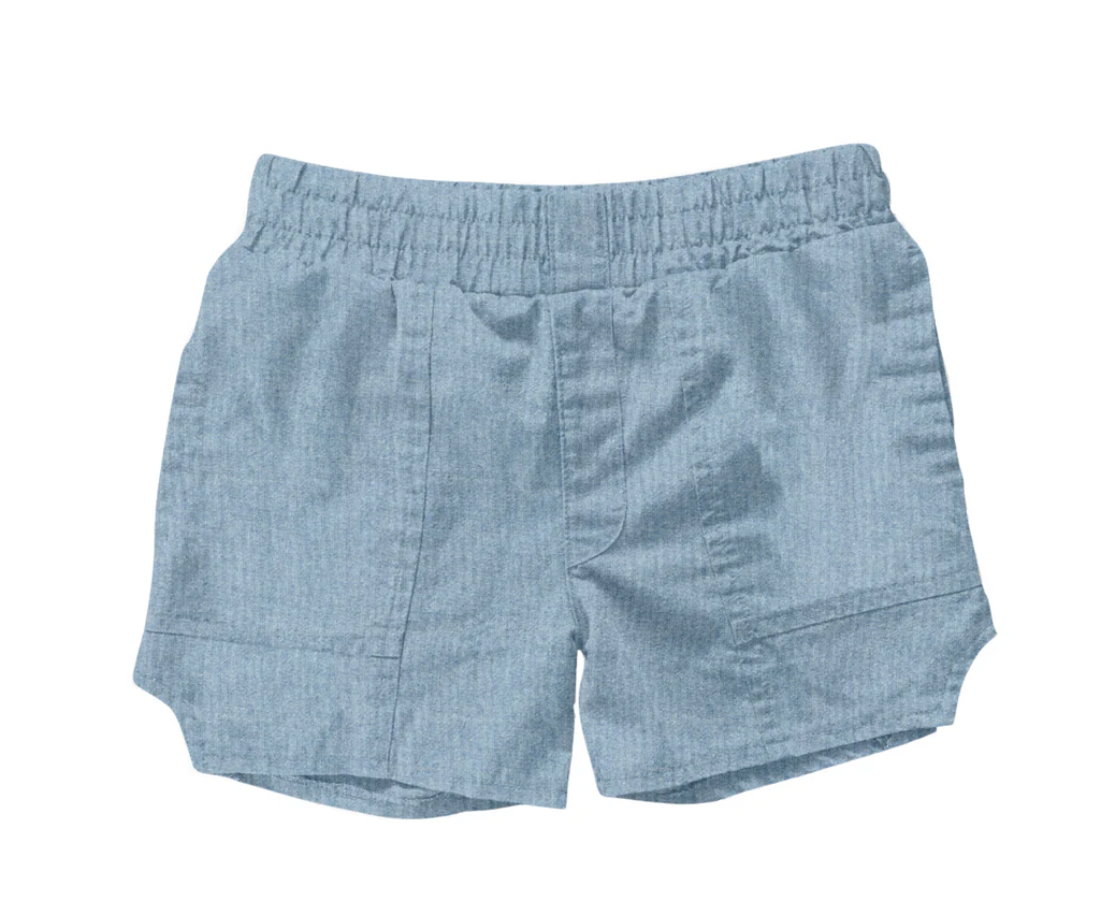 Tiny Whales - Roam Donna Shorts - Denim Chambray