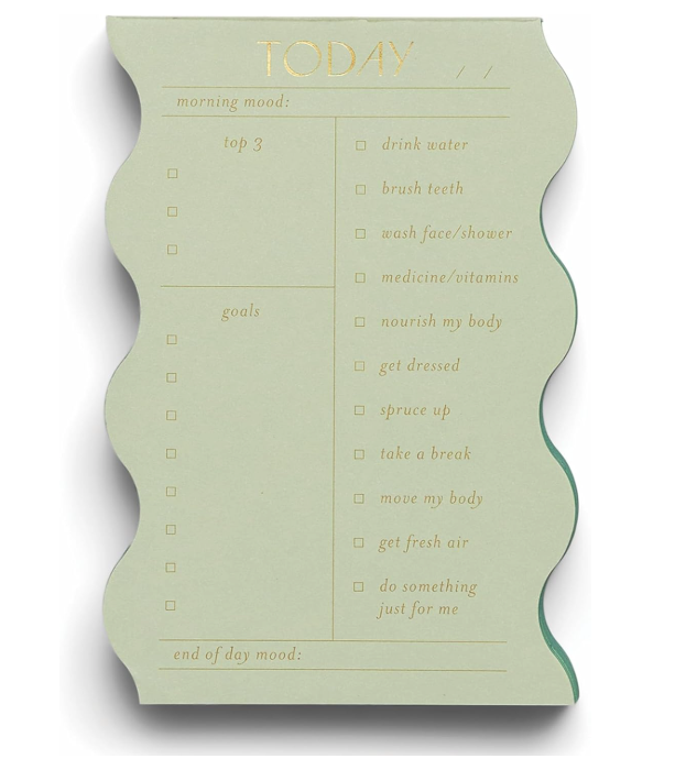 Designworks Ink - Wavy Daily Notepad - Sage