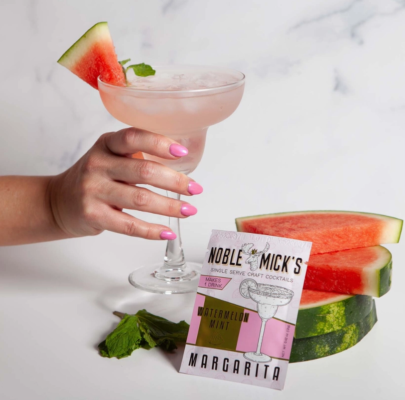 NOBLE MICK'S - Single Serve Craft Cocktails -Watermelon Mint Margarita - Single Serve Craft Cocktail