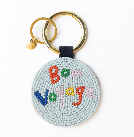 Ink + Alloy Kelsey Seed Bead Bag Charm Key Ring - Assorted Colors