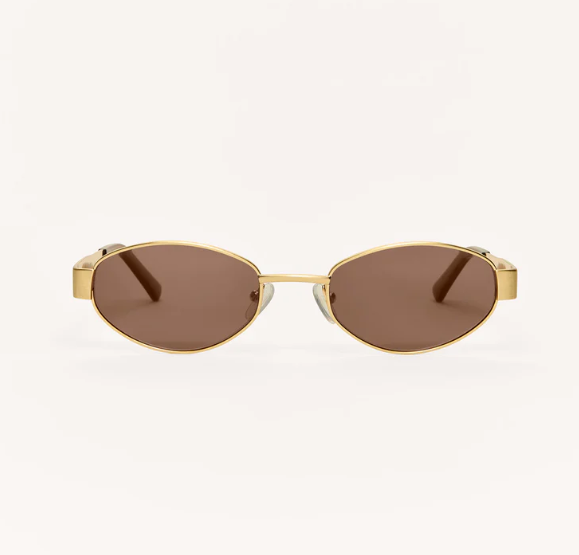 Z Supply Sunglasses - Palisades - Gold / Brown