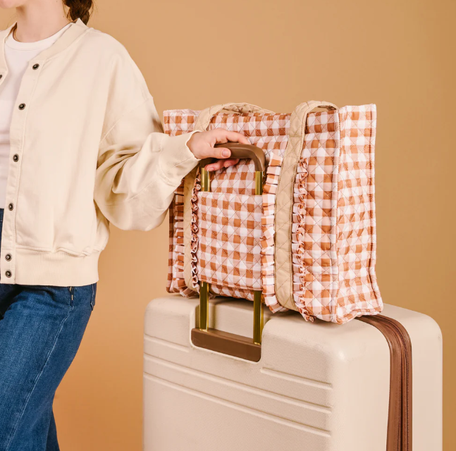The Darling Effect - Everyday Quilted Tote - Maple Gingham