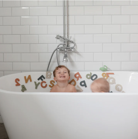 Mushie Letters & Numbers Bath Set