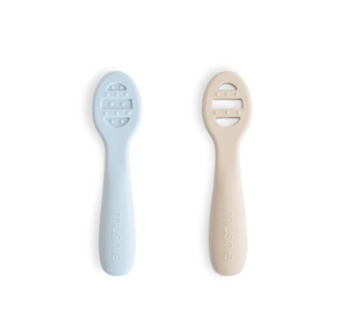 Mushie First Feeding Baby Spoons - Assorted Colors