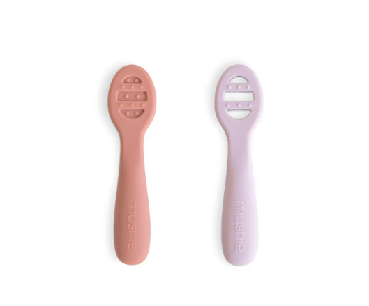 Mushie First Feeding Baby Spoons - Assorted Colors