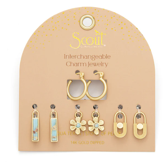 Scout Curated Wears - Interchangeable Charm Earring - Assorted Colors