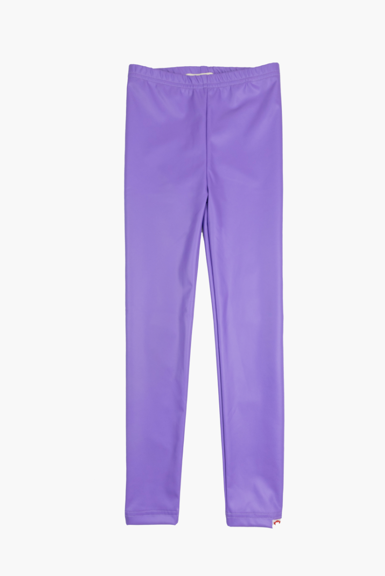 Appaman Faux Leather Leggings - Bright Lavender