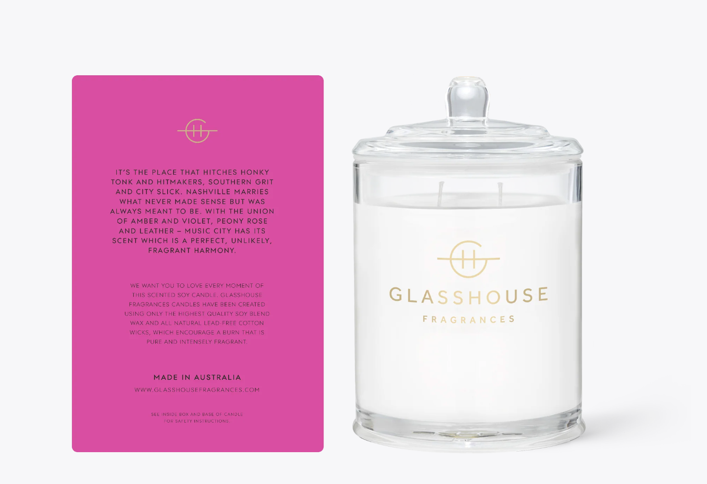 Glasshouse Fragrances 13.4oz Candle - Music City Magic