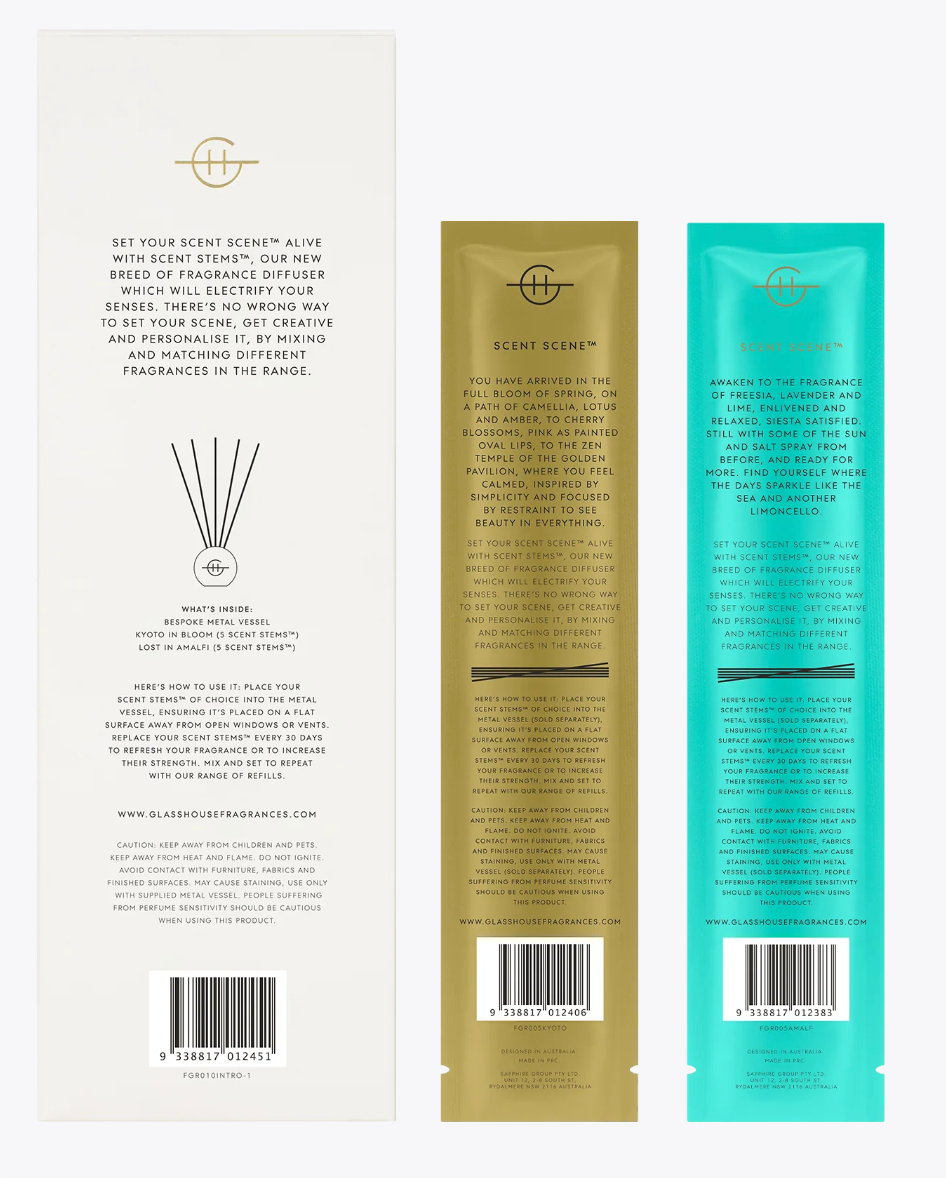Glasshouse Fragrances - Scent Scene Duo - Lost in Amalfi & Kyoto in Bloom