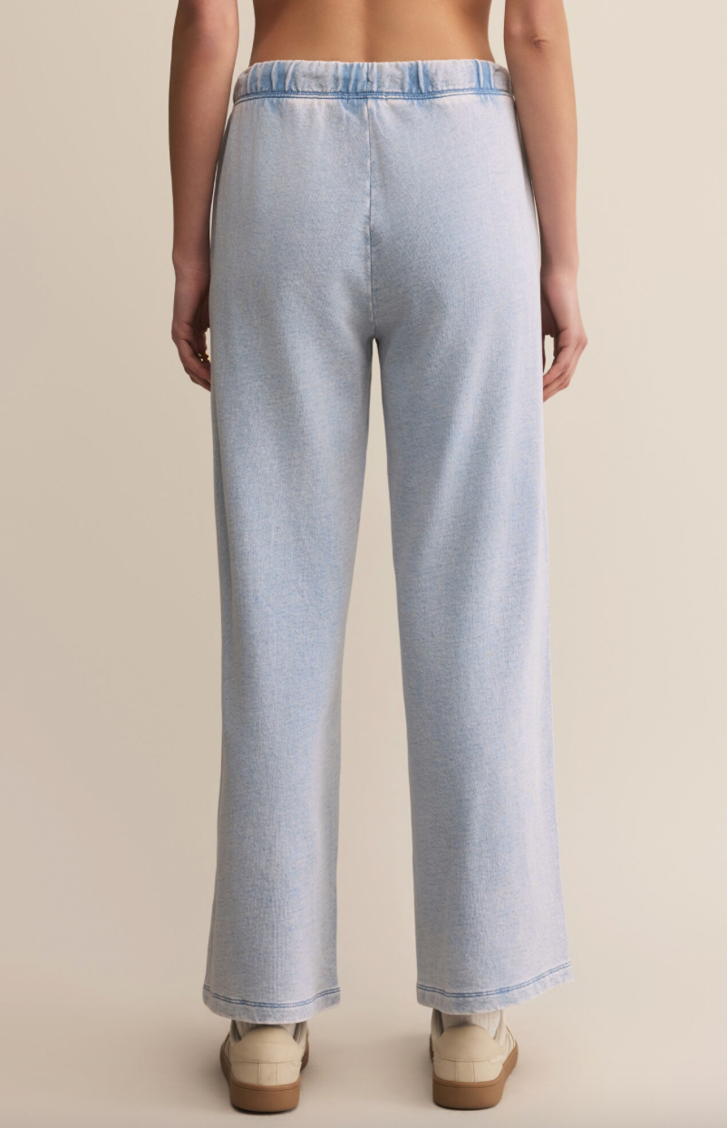 Z Supply Hunter Knit Denim Pant - Washed Indigo