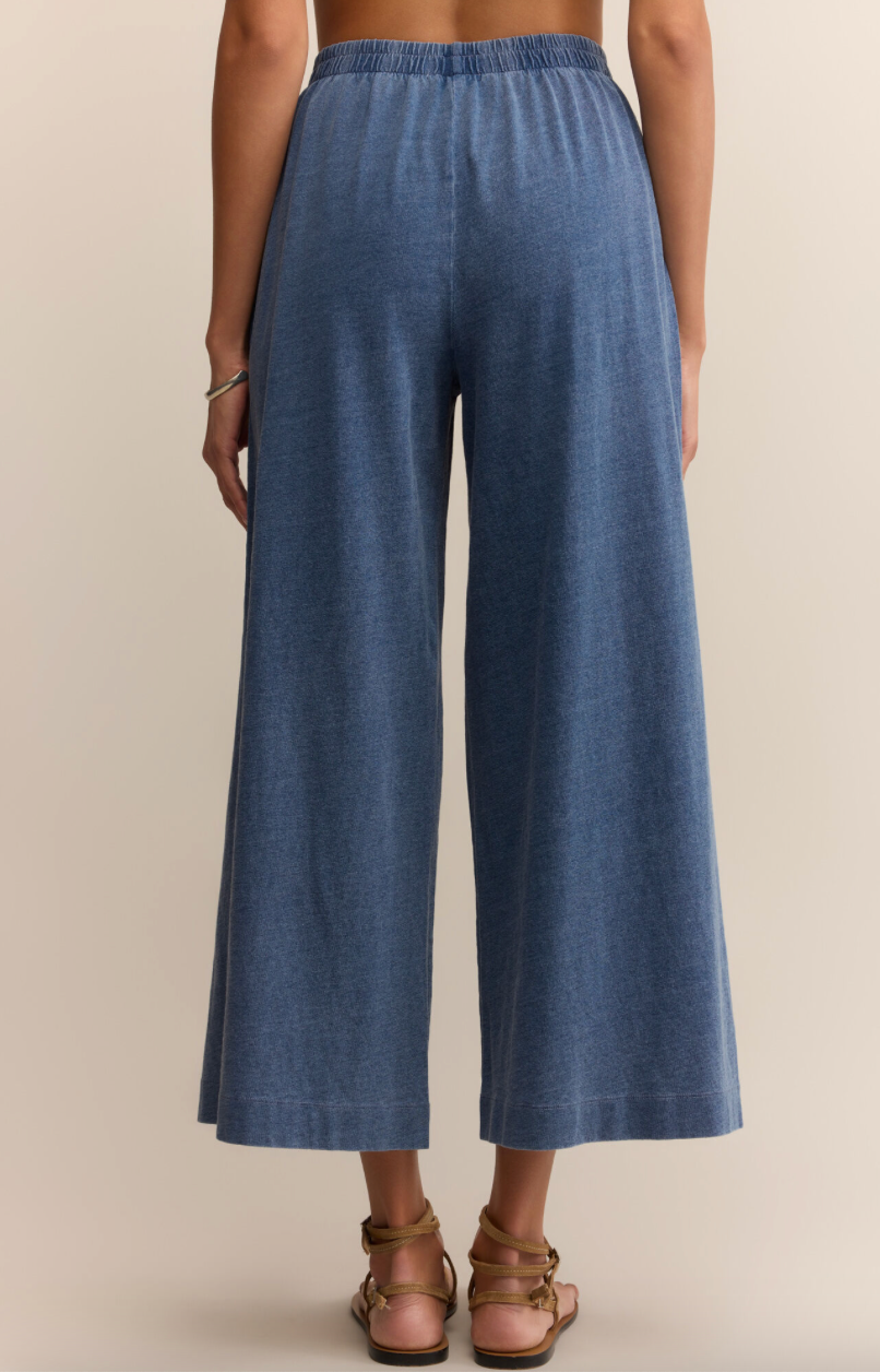 Z Supply Scout Jersey Flare Denim Pant - Vintage Indigo