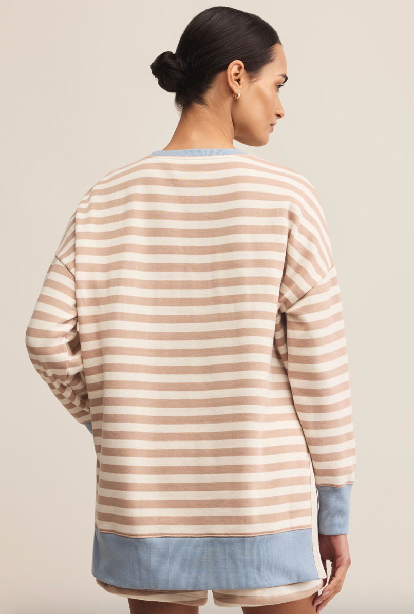 Z Supply Layer Up Stripe Sweatshirt
