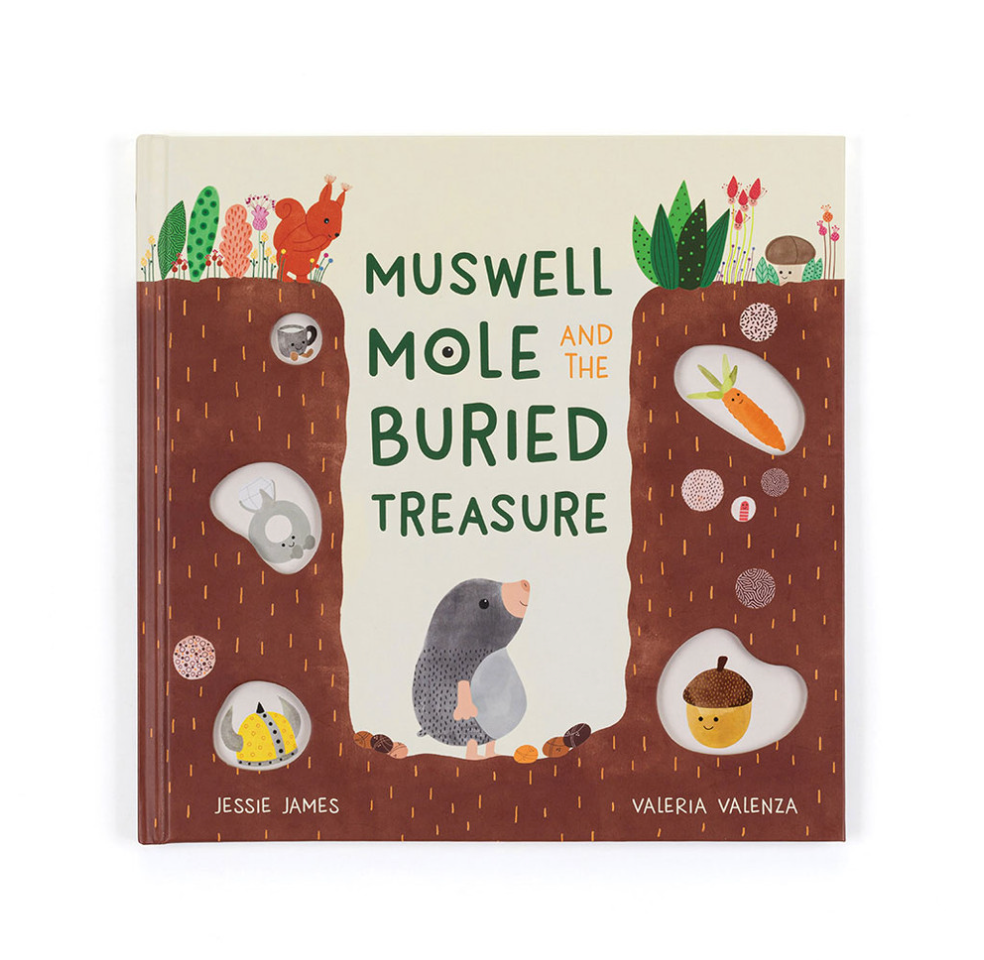 Jellycat Muswell Mole and the Buried Treasure Book