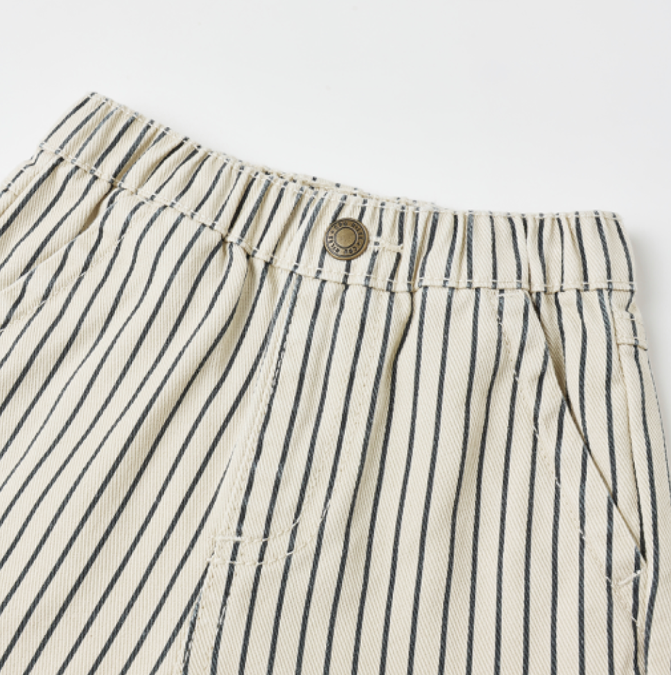 RYLEE + CRU BAGGY PANT || NAVY PINSTRIPE