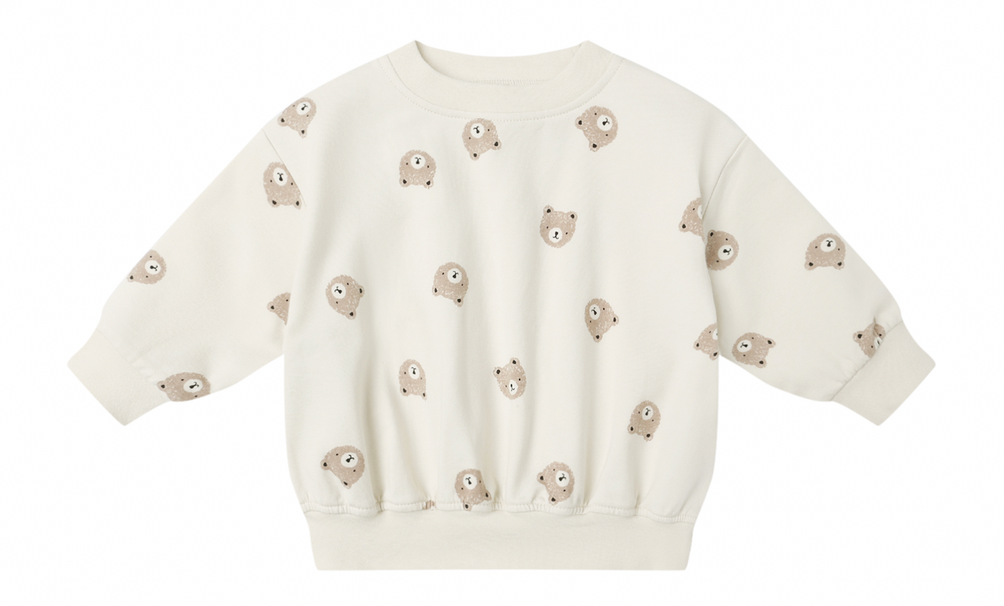 QUINCY MAE - RELAXED SWEATSHIRT || BROWN BEAR