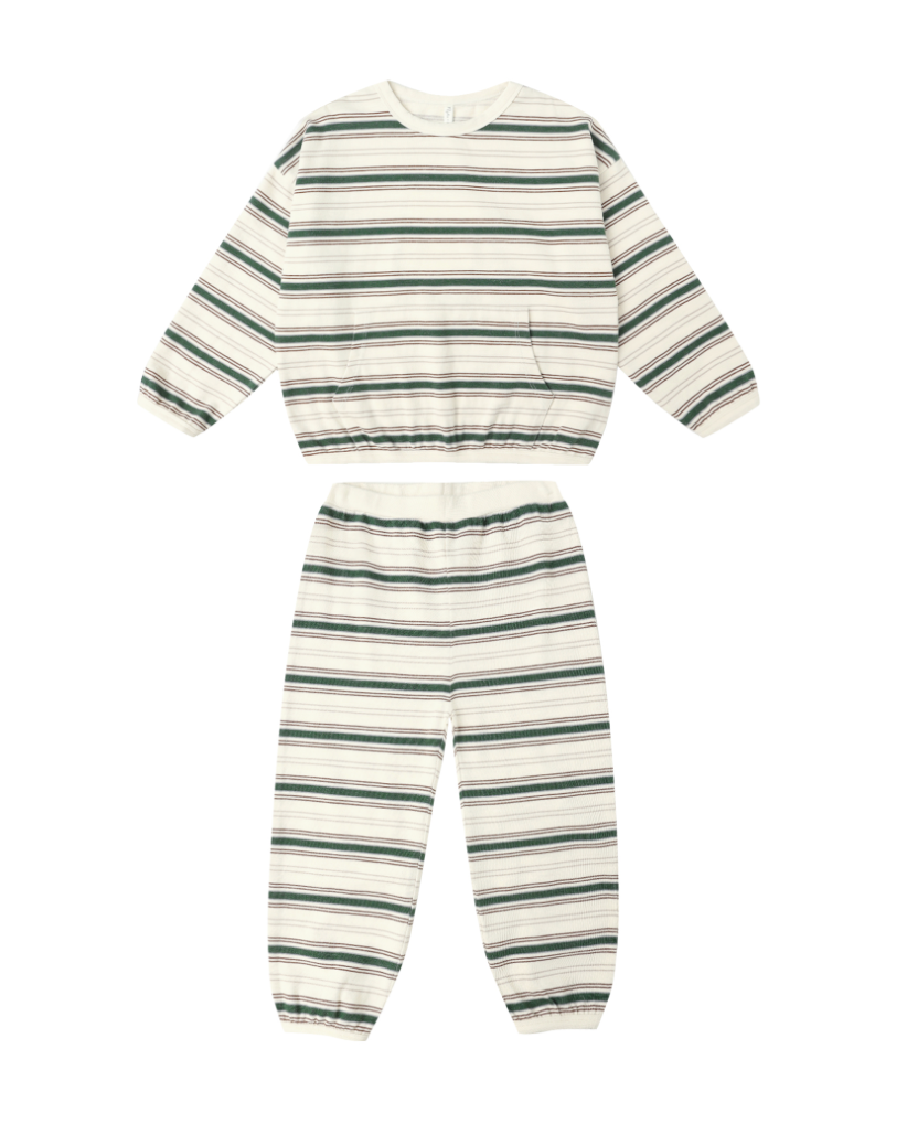 RYLEE + CRU RELAXED SET || RETRO STRIPE