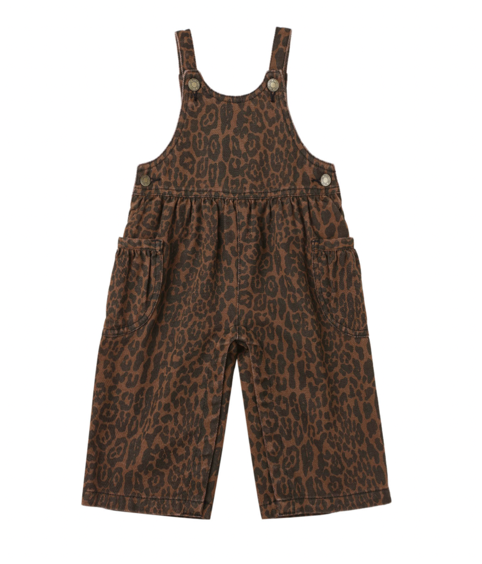 RYLEE + CRU WIDE LEG OVERALL || LEOPARD