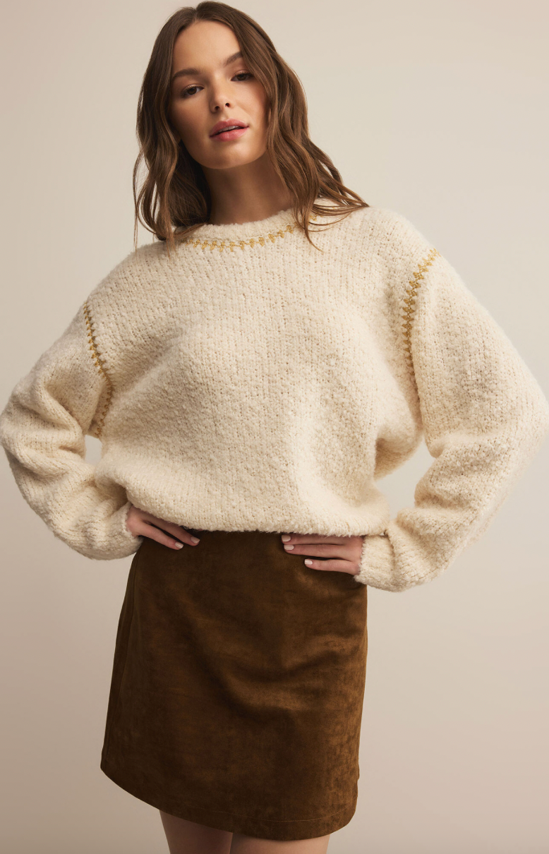 z Supply Romnie Sweater - Crystal