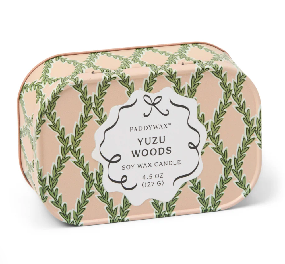 Paddywax Yuzu Woods - Chérie 4.5 oz Tin Candle