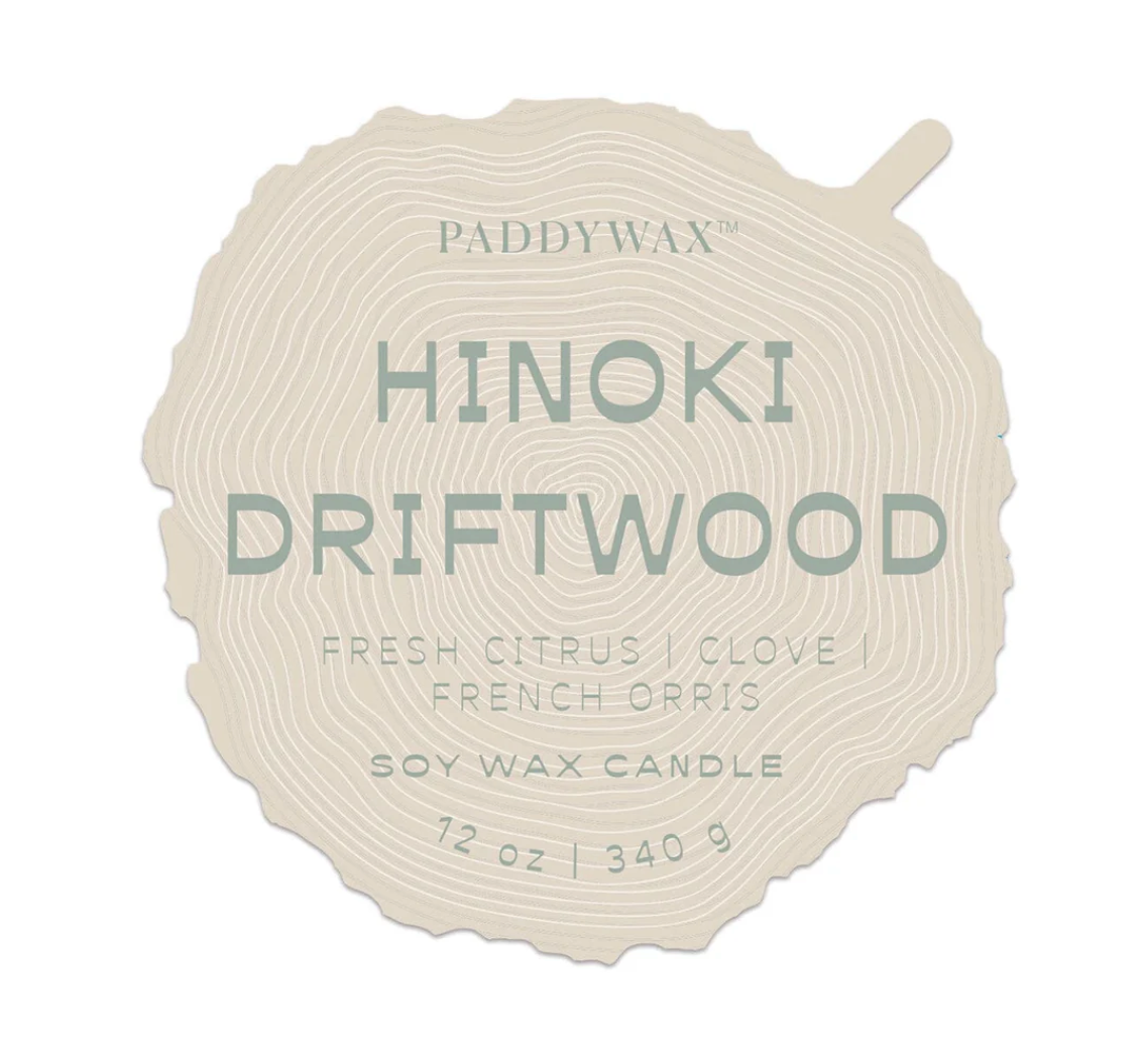 Paddywax - Hinoki Driftwood - Grain Candle 12 oz