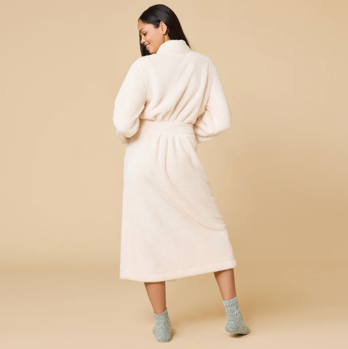 Softies DreamPlus Wrap Robe - Almond
