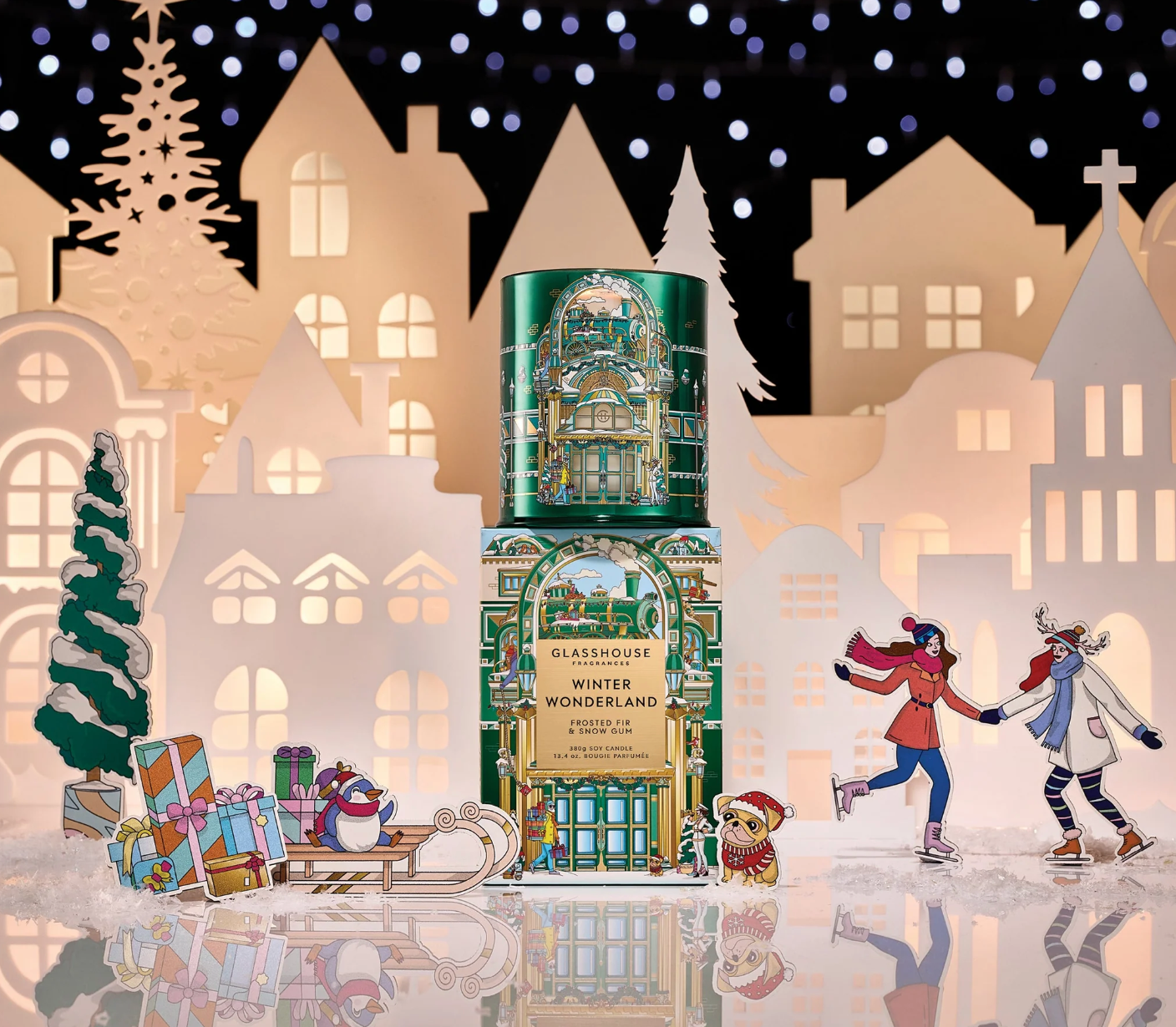 Glasshouse Fragrances 13.4oz Candle - Winter Wonderland