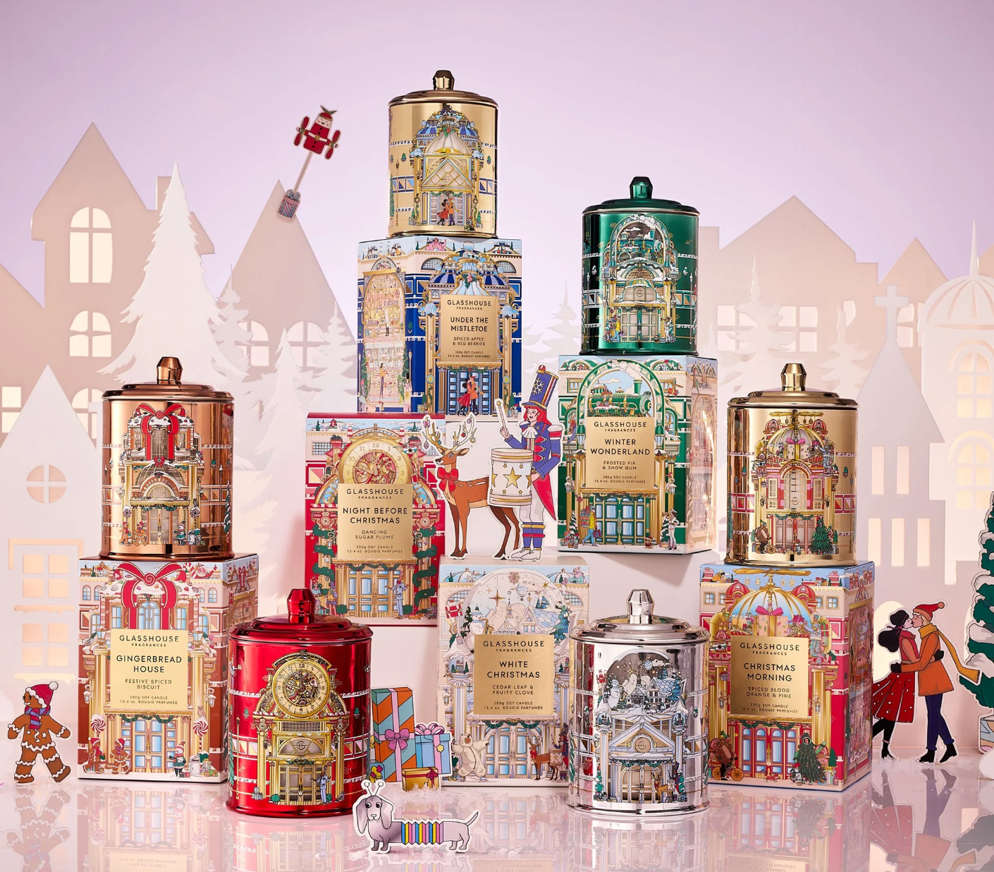 Glasshouse Fragrances 13.4oz Candle - Winter Wonderland