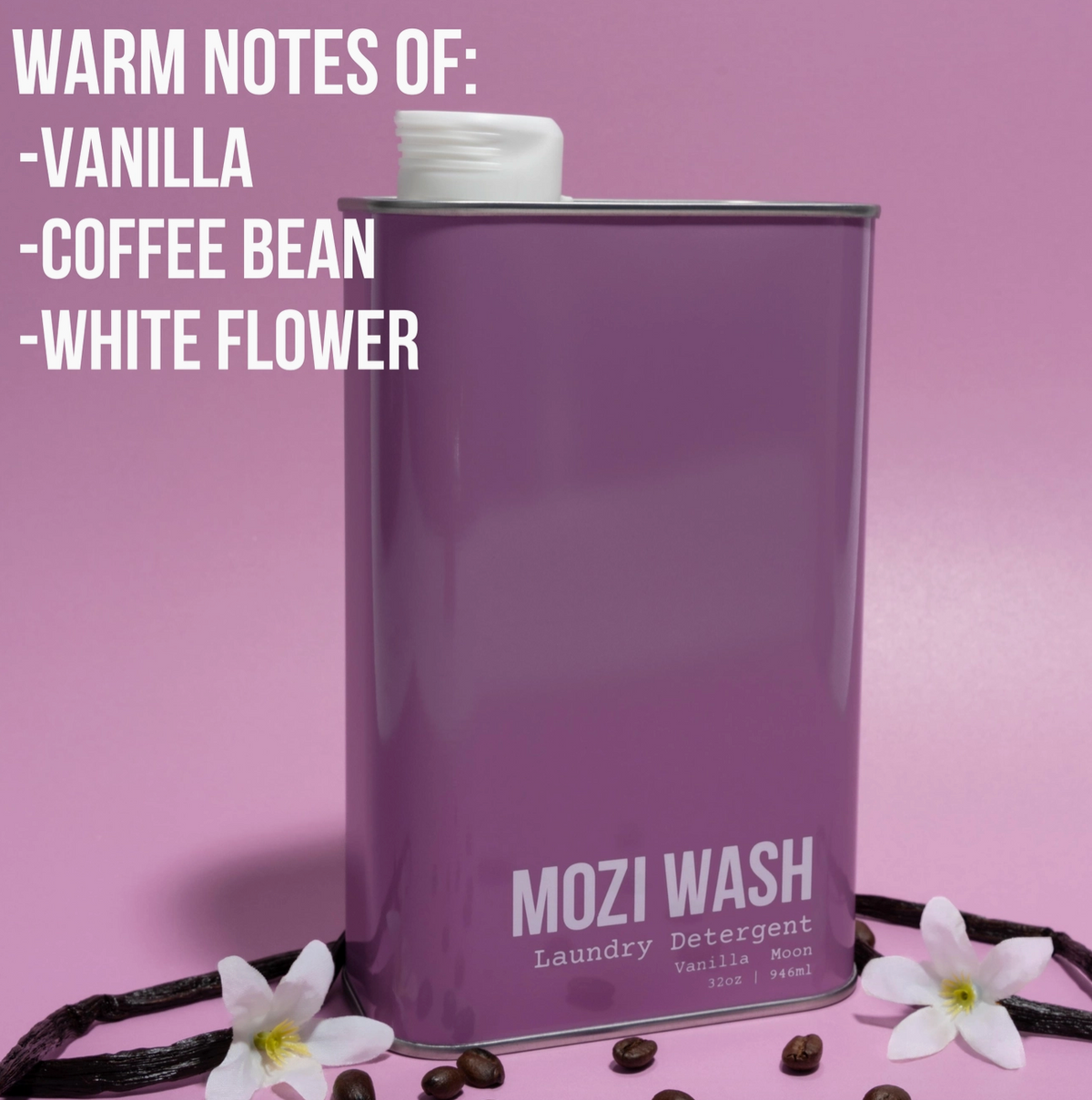 Mozi Wash - 32 oz Vanilla Moon Laundry Detergent