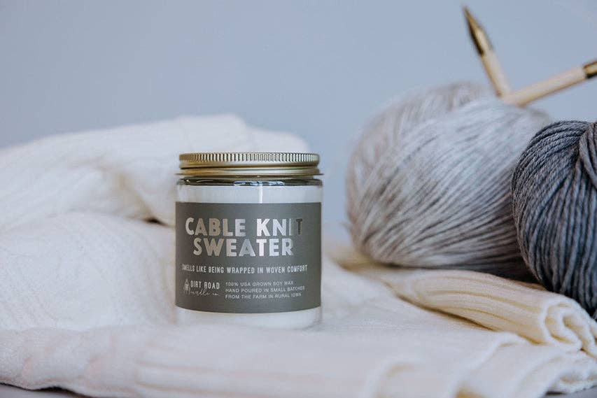 Dirt Road Candle Co - Cable Knit Sweater Candle