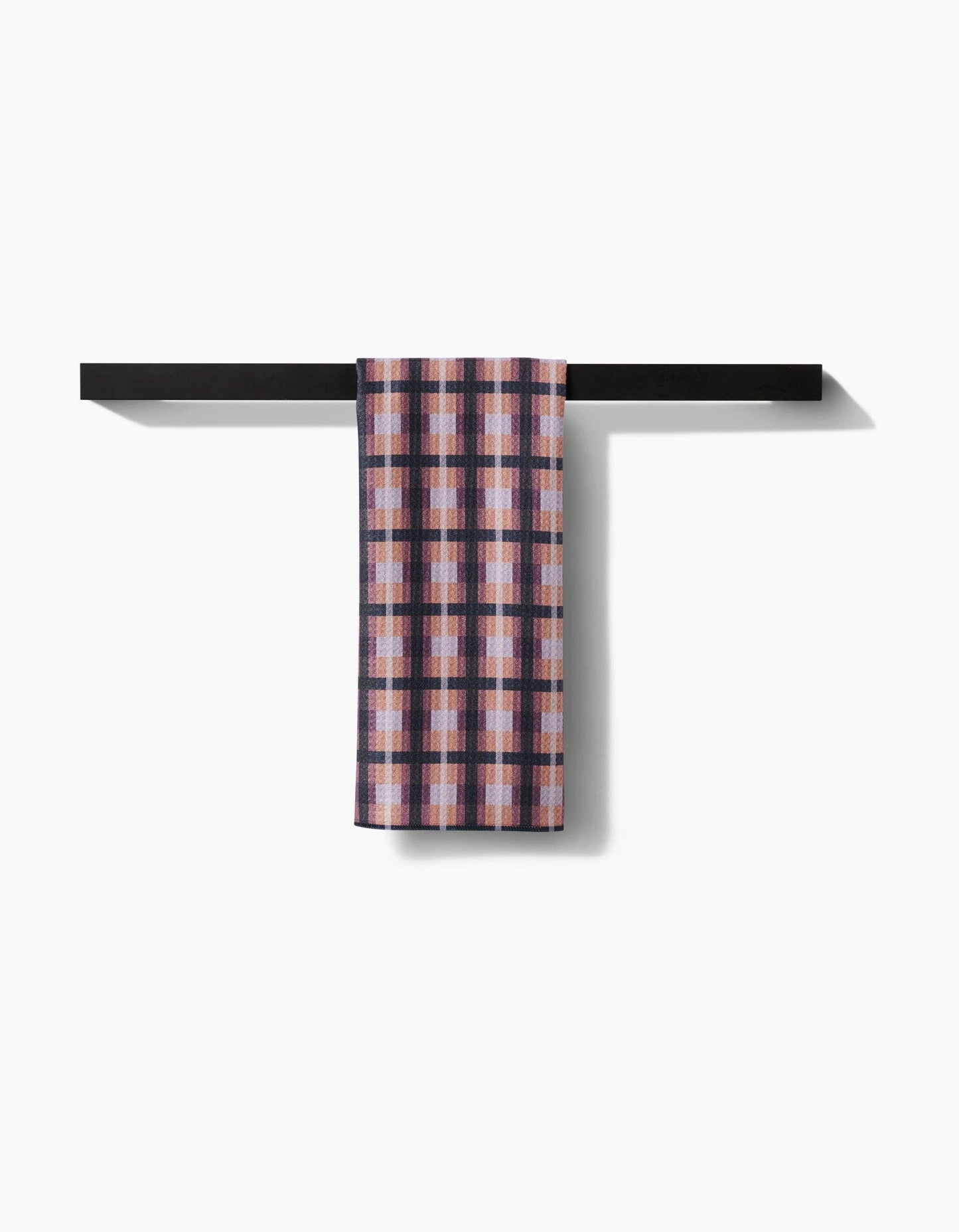 Geometry - Crossbarred Orange Tea Towel