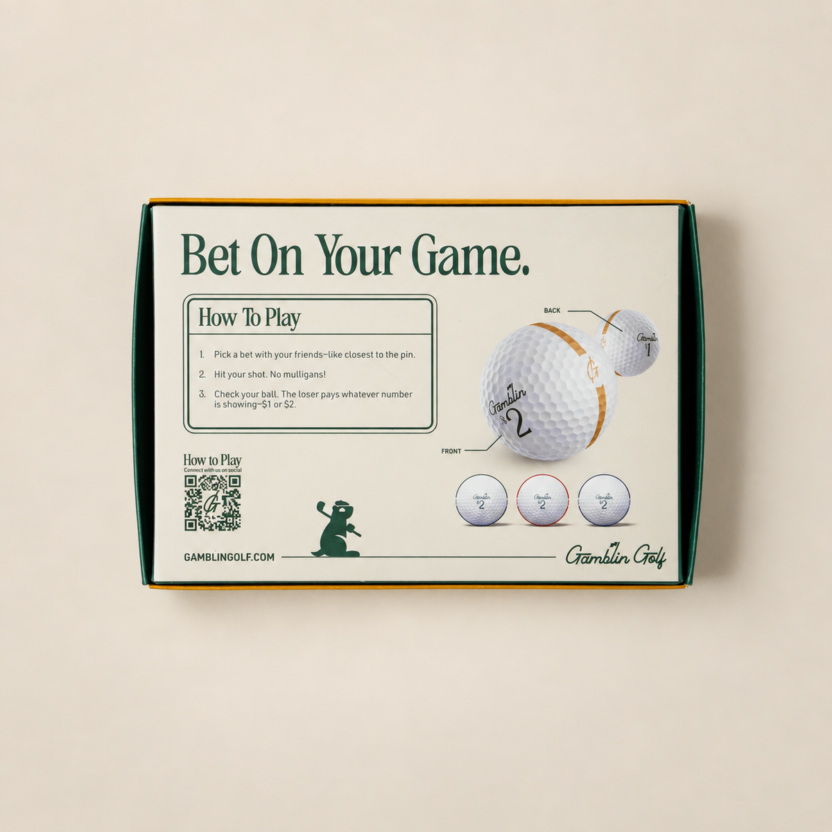Gamblin' Golf - Gamblin' Golf - Pack of 12 Balls