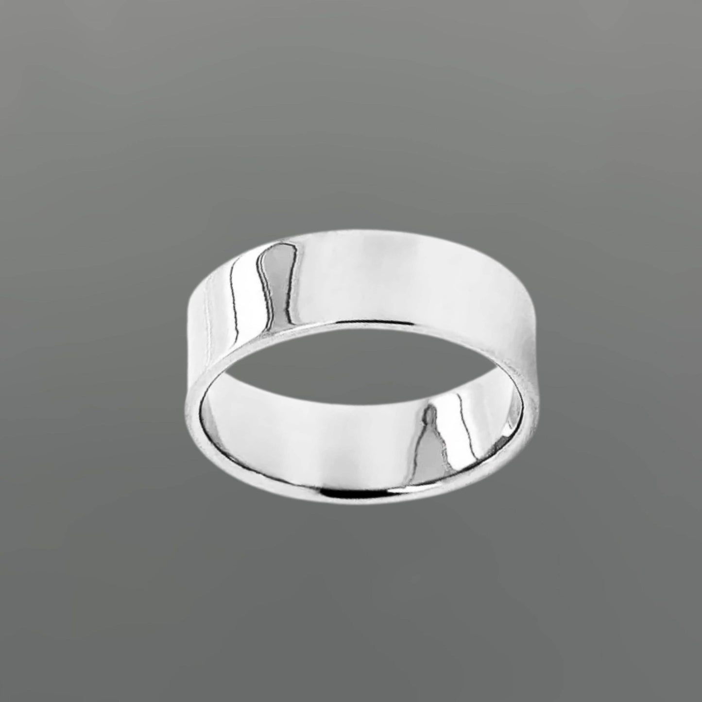 Something Silver - Silver Flat Wide Stacking Ring