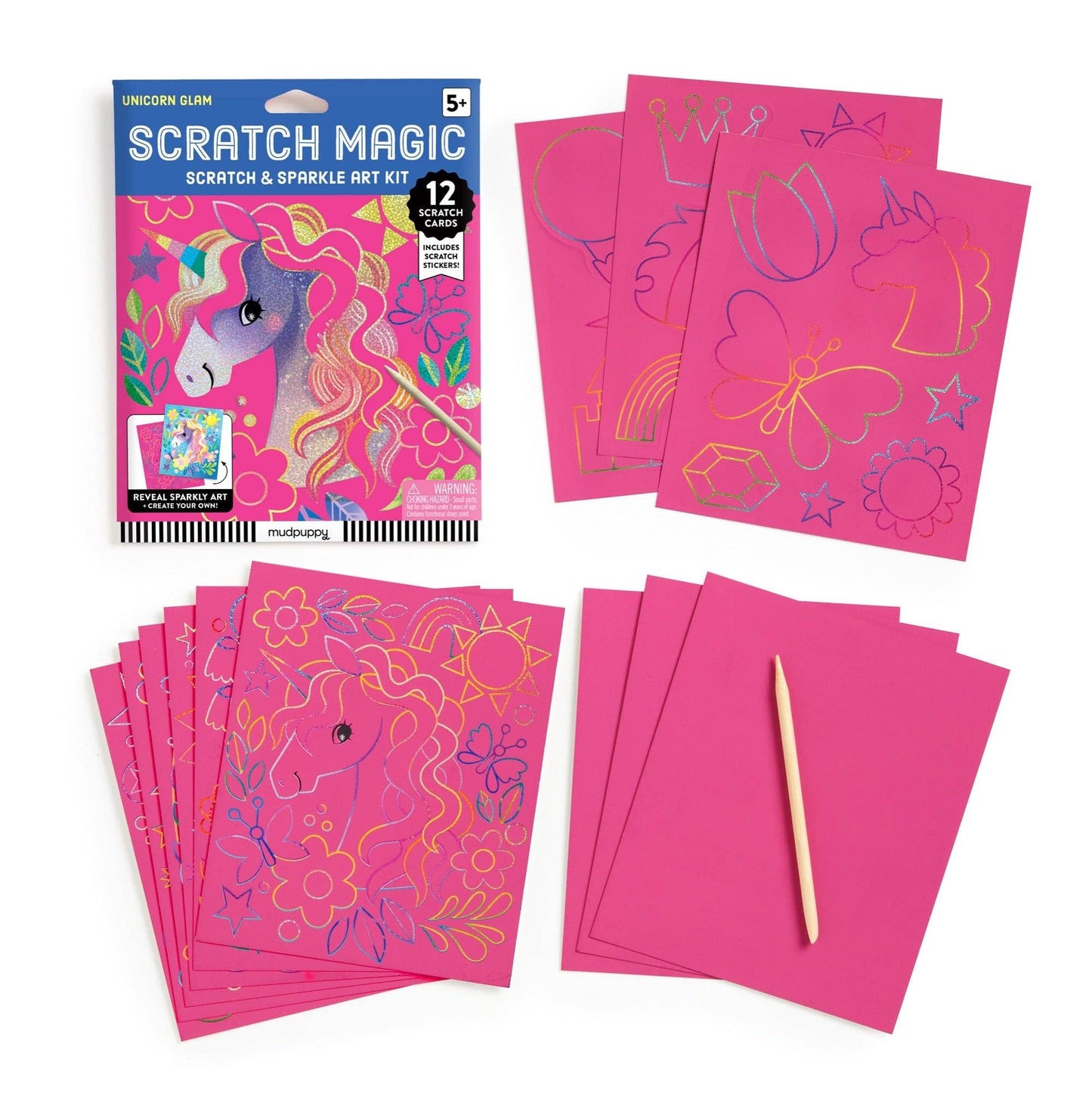 Chronicle Books - Unicorn Glam Scratch Magic