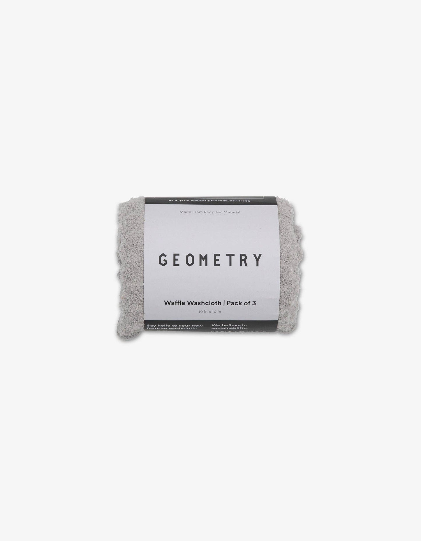 Geometry - Stone Waffle Washcloth Set