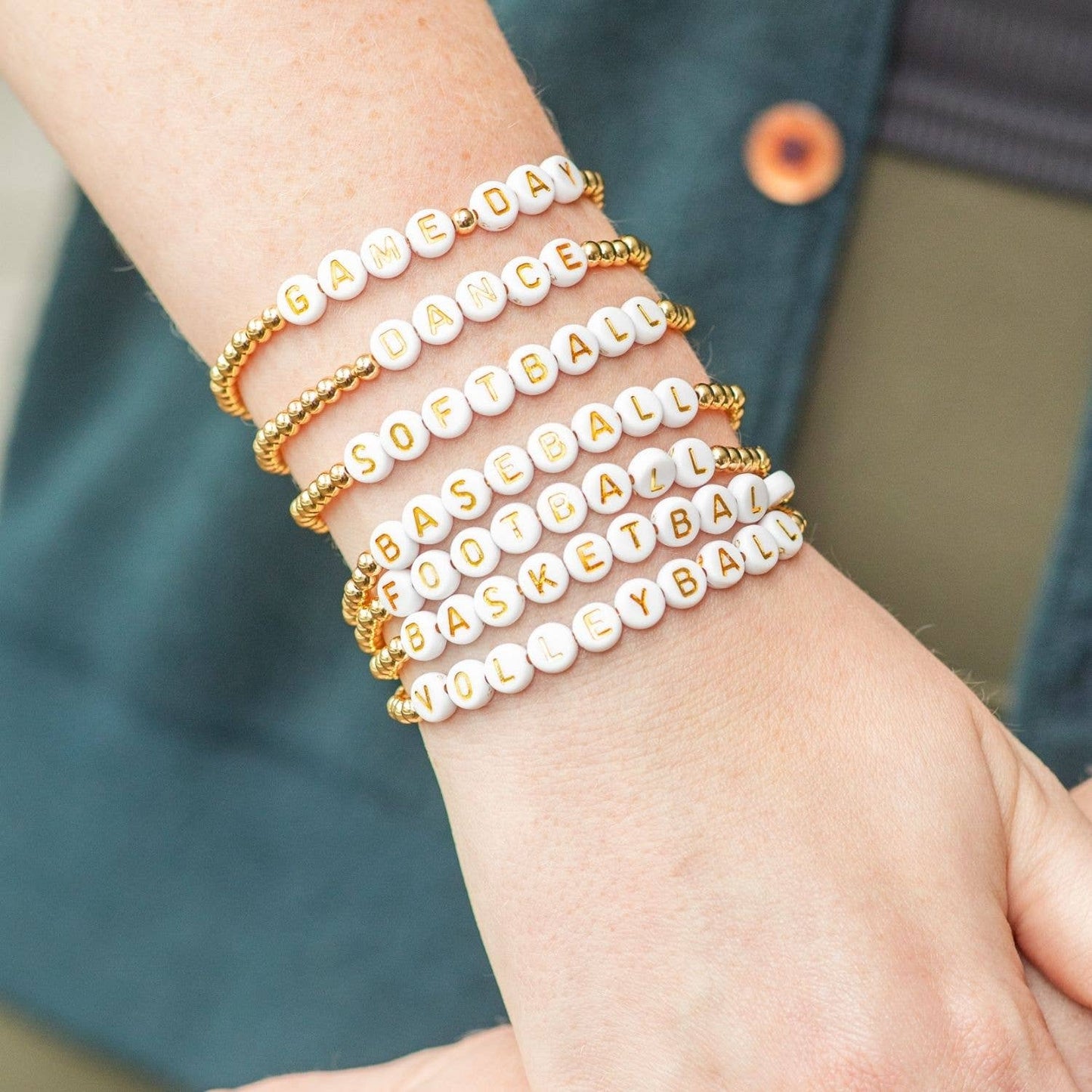 Splendid Iris - Volleyball Beaded Bracelet