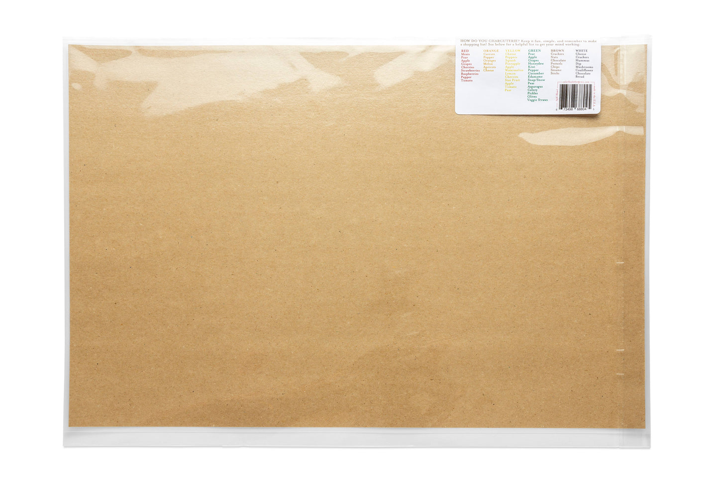 Color Box Design & Letterpress - Charcuterie Cheat Sheet | Turkey | Thanksgiving