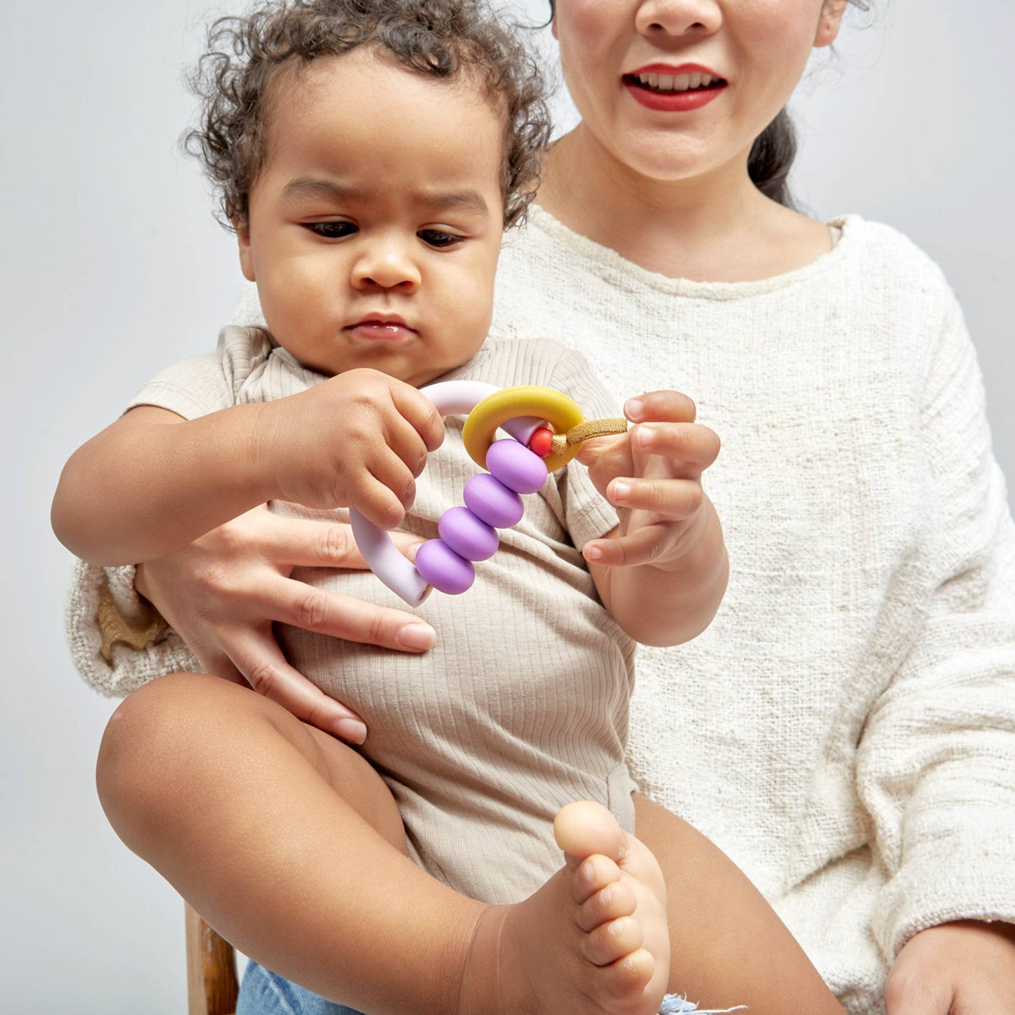 January Moon - Plum Arch Ring Teether