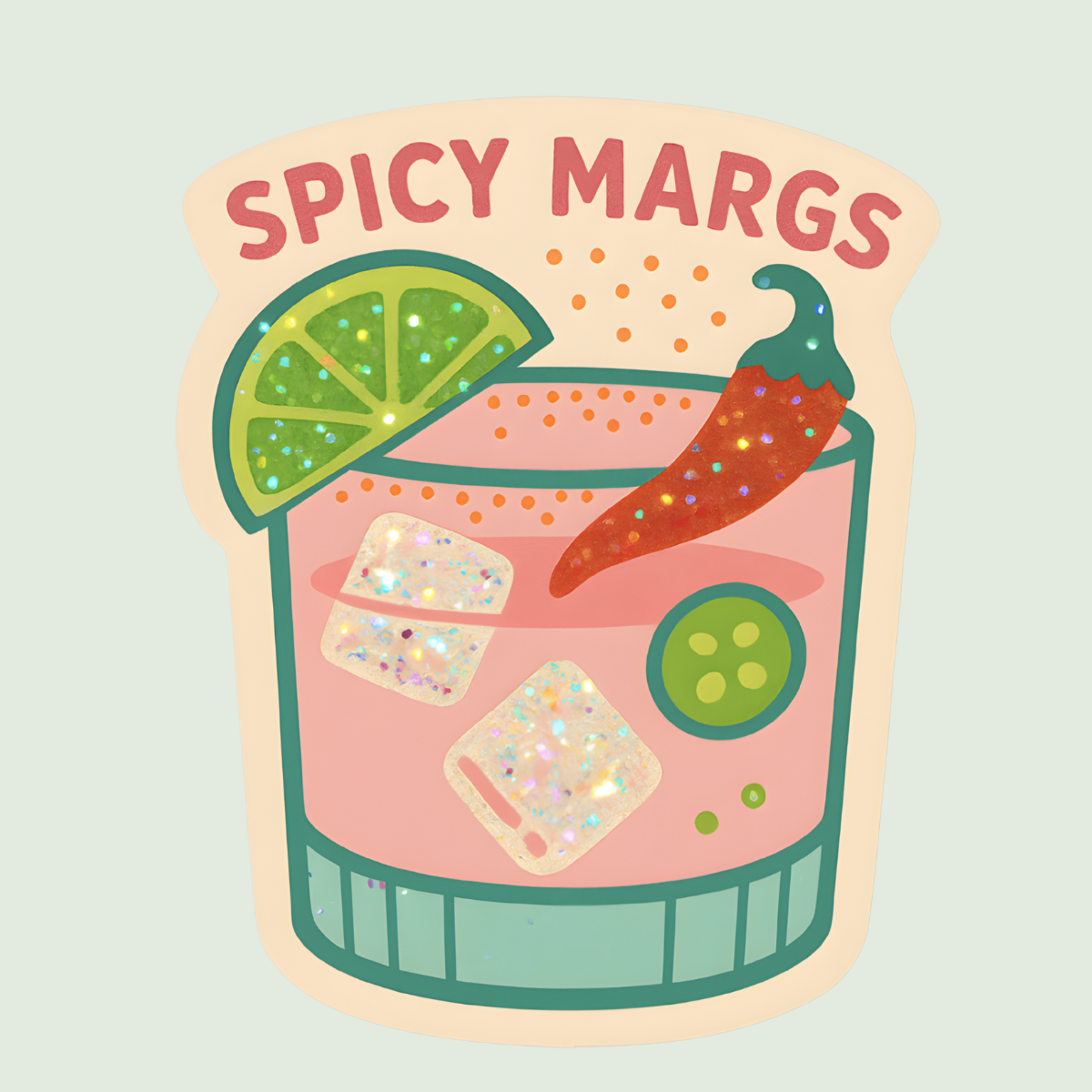 inviting affairs paperie - Spicy Margs Sticker – Cute Margarita Sticker