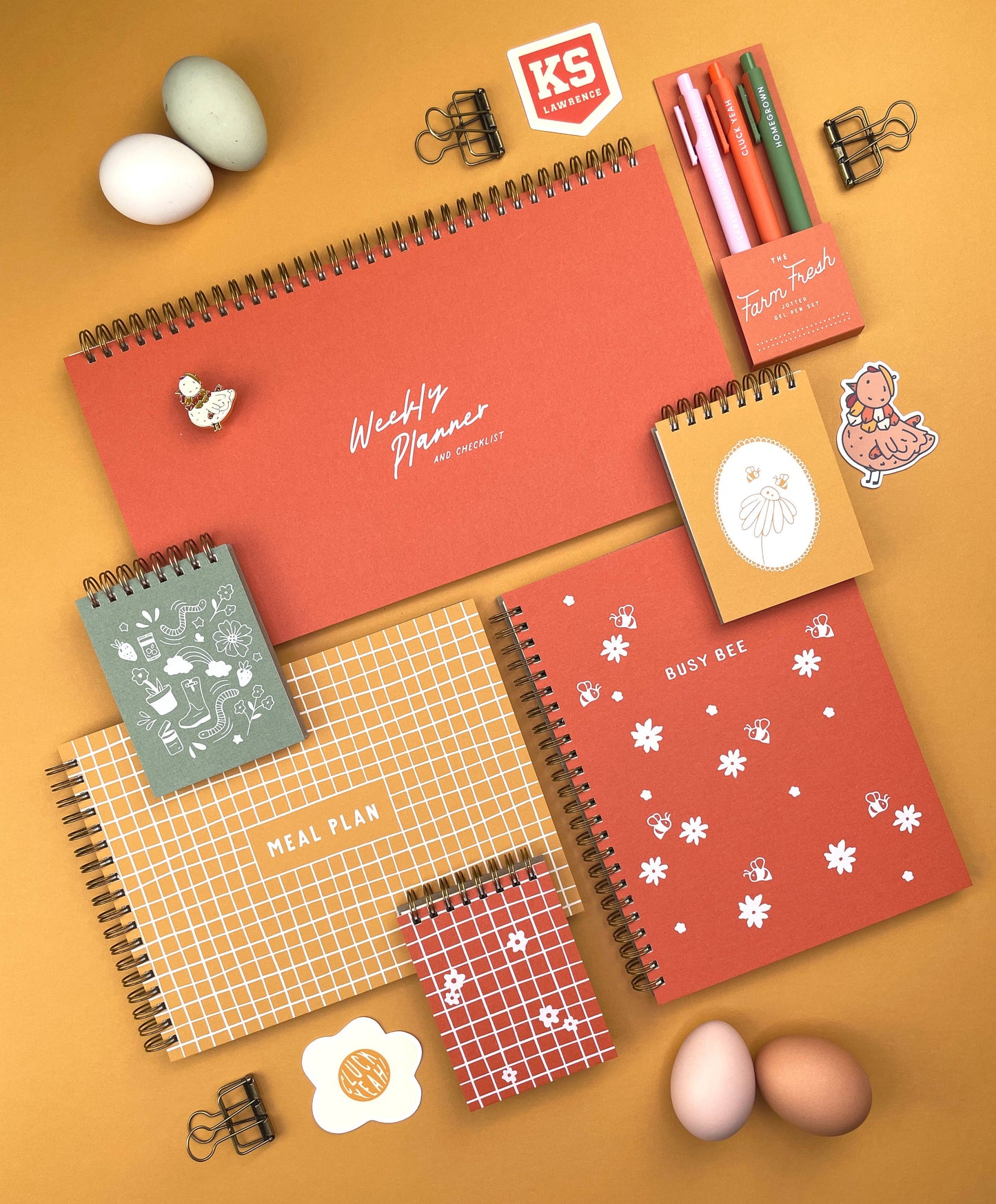 Ruff House Print Shop - Hand-Drawn Grid Meal Planner