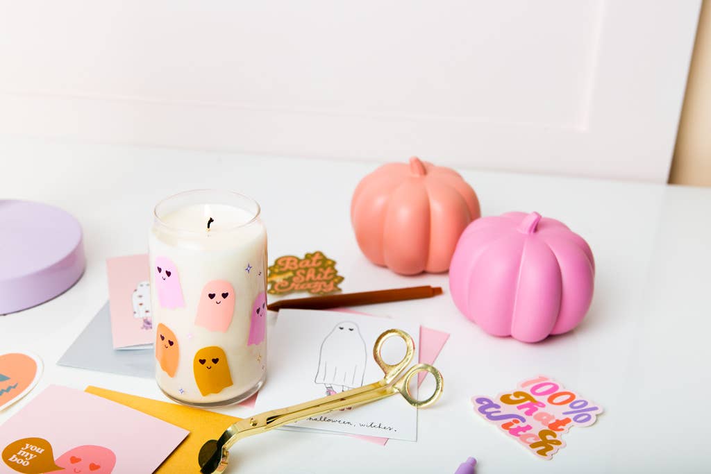 Talking Out of Turn - Halloween Candle Can Glass