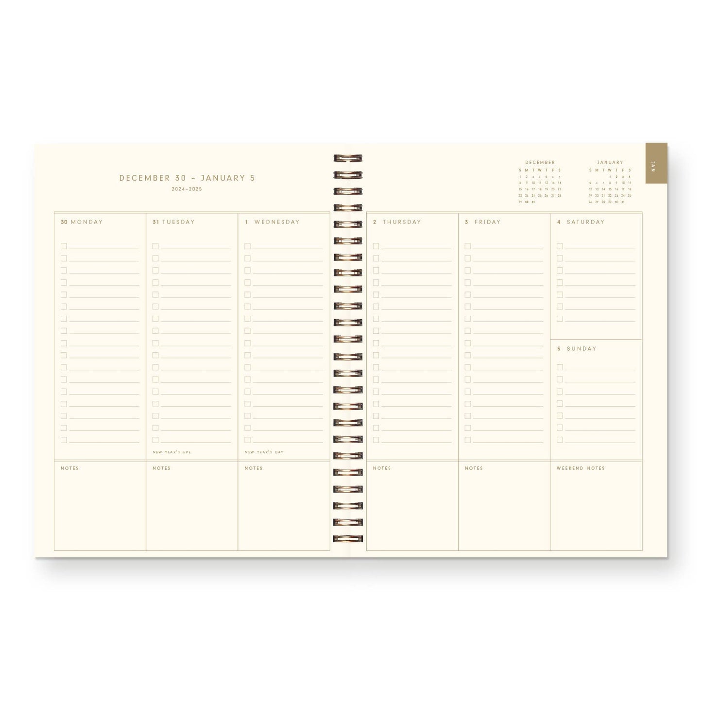 Ruff House Print Shop - 2026 Gingham Dated Planner : Calendar Year