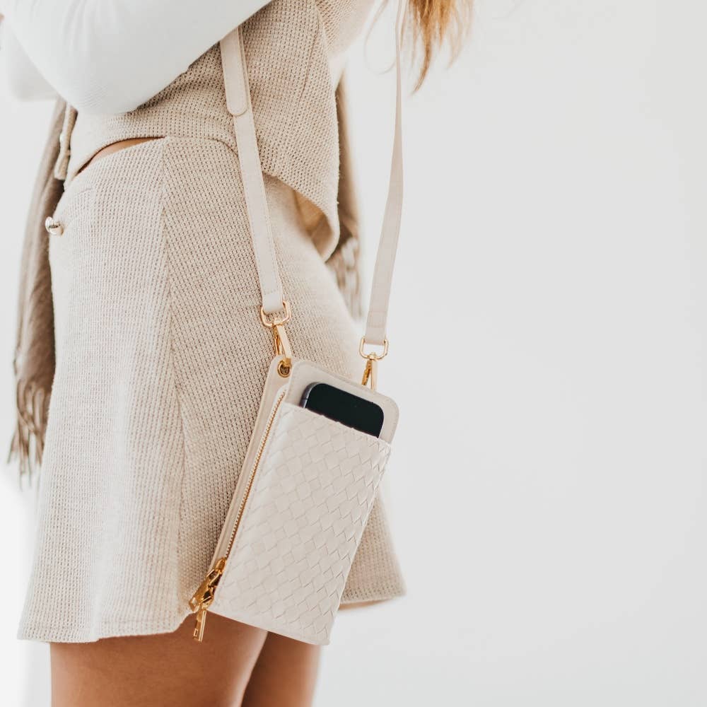 Pretty Simple - Woven Double Duty Phone Bag - Assorted Colors