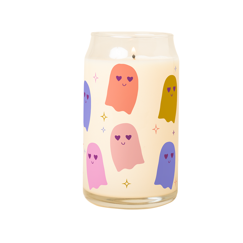 Talking Out of Turn - Halloween Candle Can Glass