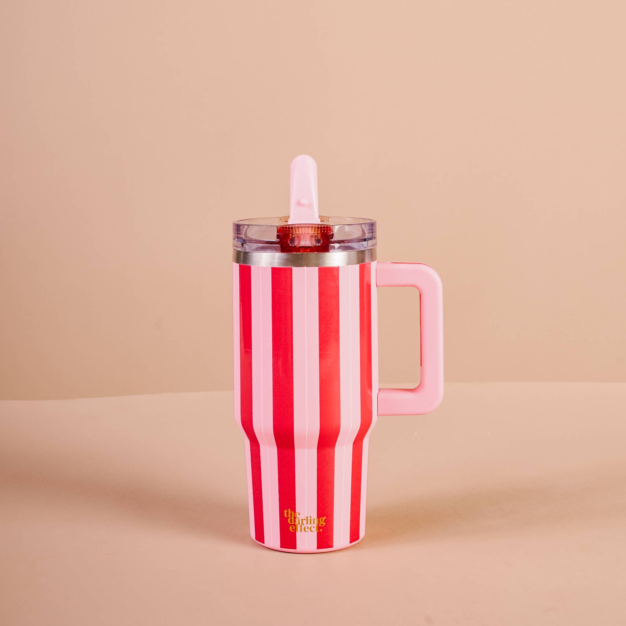 The Darling Effect - 20 oz Lifestyle Flip Straw Tumbler-Peppermint Stripes