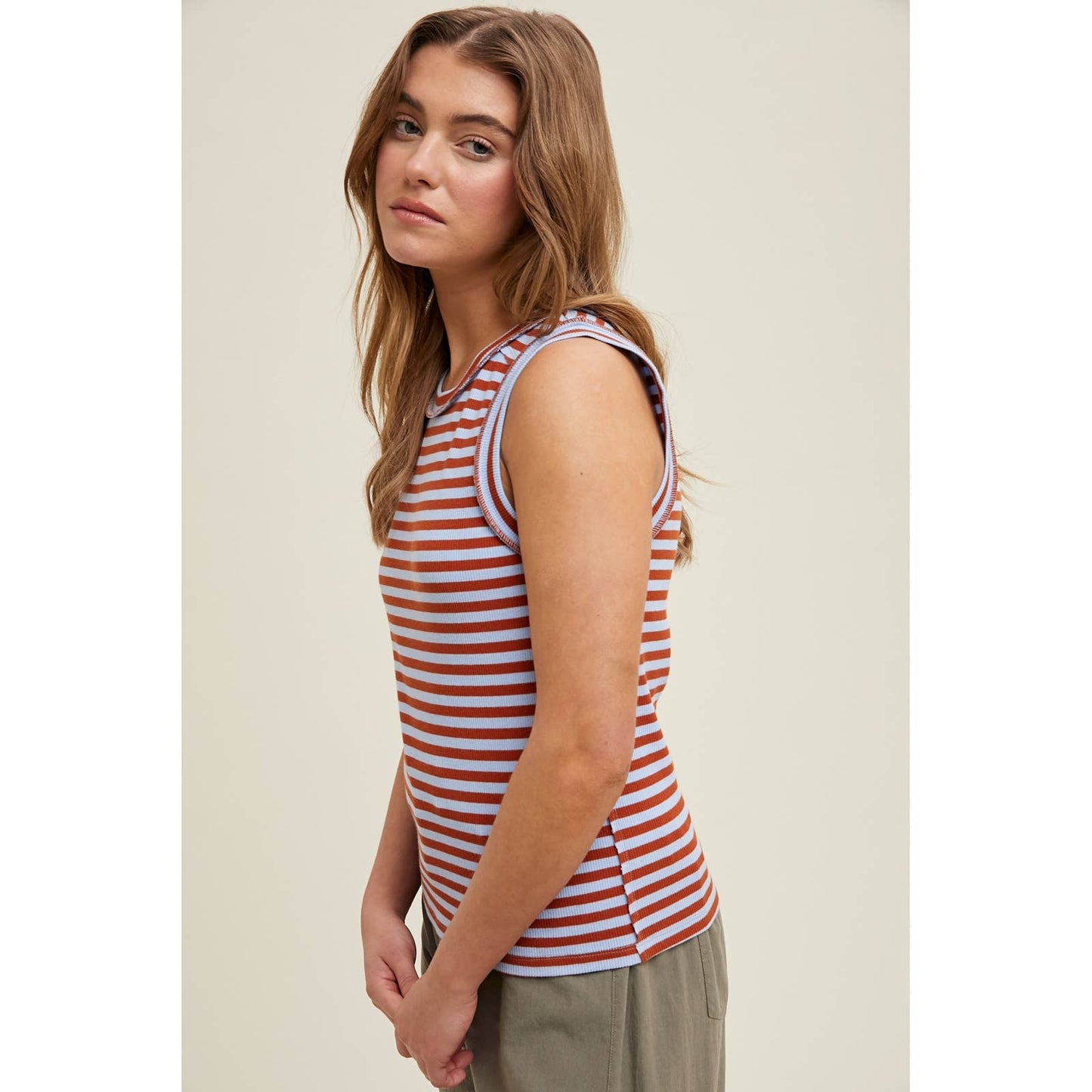 Wishlist Apparel - STRIPED KNIT TANK TOP - Assorted Colors