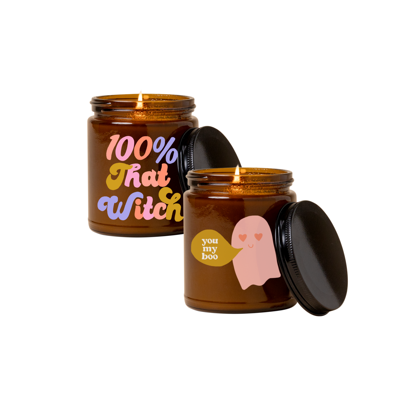 Talking Out of Turn - Halloween Candle Jar w/lid