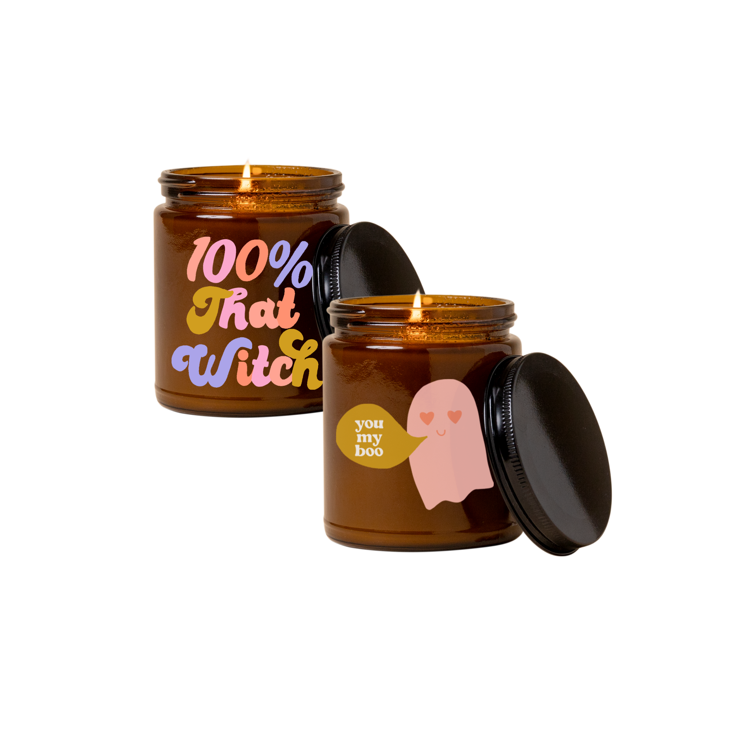 Talking Out of Turn - Halloween Candle Jar w/lid